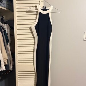 Vici Collection Elegant Black and White Sleeveless Dress